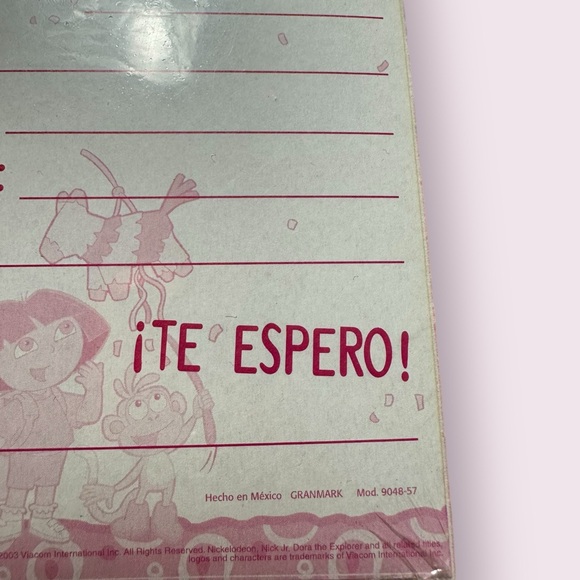 Set Of Five New In Package Dora The Explorer Spanish Birthday Party Invitations - Picture 5 of 11